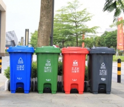 满洲里塑料分类垃圾桶XA-8